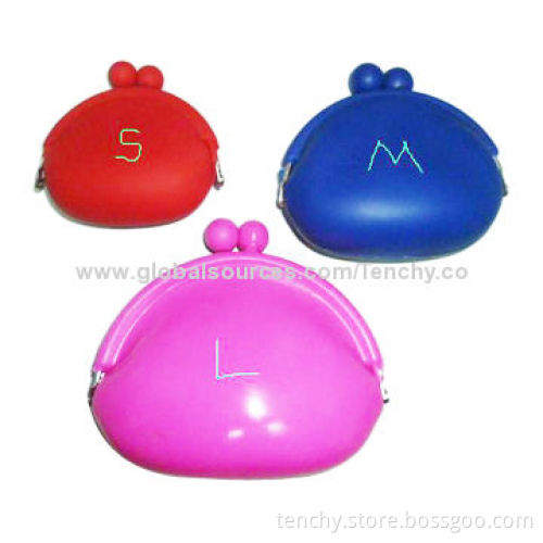 Multi-color Silicone Coin Purses, Nice Shape and Comfortable Texture